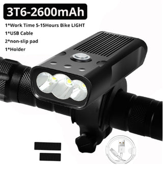 20000Lm Bicycle Light USB Rechargeable Waterproof Bike Light - Phosgene