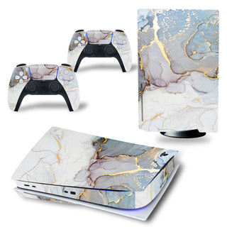 New White Playstation 5 Stickers Vinyl Decals PS5 Disk Skins Console Controllers - Phosgene