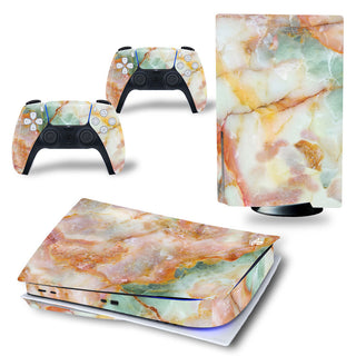 New White Playstation 5 Stickers Vinyl Decals PS5 Disk Skins Console Controllers - Phosgene