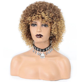 Cross-Border Wigs European And American Fashion African Small Curly Ladies Wigs Headgear Wig African Explosive Head - Phosgene