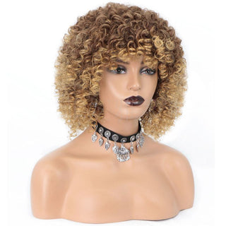 Cross-Border Wigs European And American Fashion African Small Curly Ladies Wigs Headgear Wig African Explosive Head - Phosgene