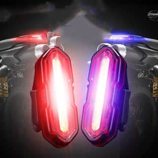 Cycling Tail Light Highlighting USB Tail Light Bicycle Accessories Night Riding Light - Phosgene