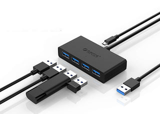 ORICO G11-H4 Laptop USB3.0 Hub HUB Extension Cable With Auxiliary Power Supply Port - Phosgene