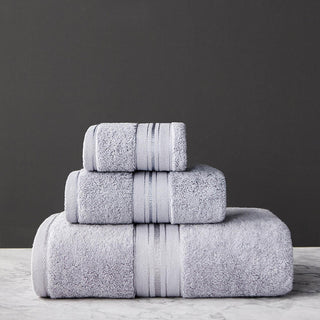 Pure Color Thick Cotton Bath Towel Set Towel Set Increased Pure Cotton Beach Towel Beauty Salon Bath Towel - Phosgene