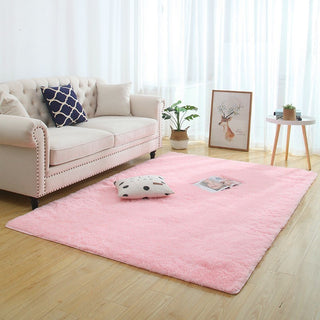 Silky Fluffy Carpet Modern Home Decor Long Plush Shaggy Rug - Phosgene