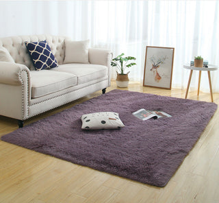 Silky Fluffy Carpet Modern Home Decor Long Plush Shaggy Rug - Phosgene