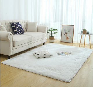 Silky Fluffy Carpet Modern Home Decor Long Plush Shaggy Rug - Phosgene