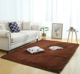 Silky Fluffy Carpet Modern Home Decor Long Plush Shaggy Rug - Phosgene