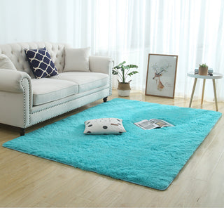 Silky Fluffy Carpet Modern Home Decor Long Plush Shaggy Rug - Phosgene