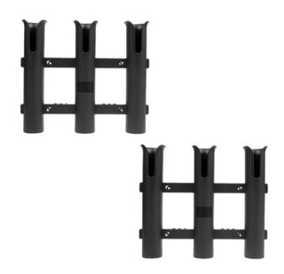 Three-Barrel Plastic Fishing Rod Holder, Fishing Rod Holder, Boat Kayak Holder - Phosgene