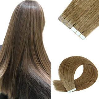 Double-sided Adhesive Hair Extension Piece PU Hair Wig - Phosgene