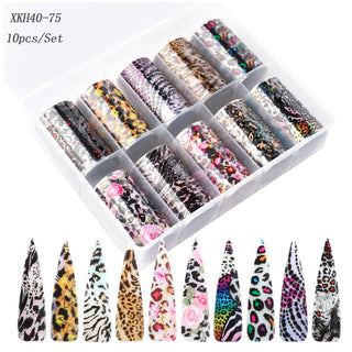 Nail Art Sticker Snake Skin Animal Grain Nail Star Paper Transfer Paper Laser Paper - Phosgene