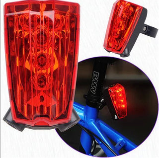 Parallel Line Safety Warning Bicycle Tail Light - Phosgene