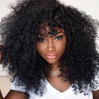 Manufacturers Supply European And American Wigs, African Short Curly Hair Female Wigs, Fluffy Small Curly Bangs, Long Curly Hair Wigs, Wigs - Phosgene