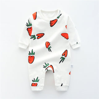 Baby Jumpsuit Spring And Autumn Cotton Baby Romper Romper Long-Sleeved Thin Spring Baby Clothes Bag Fart Clothes Spring Clothes - Phosgene