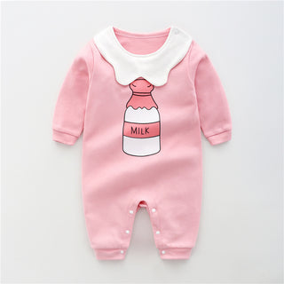 Baby Jumpsuit Spring And Autumn Cotton Baby Romper Romper Long-Sleeved Thin Spring Baby Clothes Bag Fart Clothes Spring Clothes - Phosgene