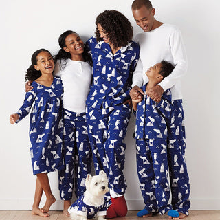 Home Furnishing Suit Casual Printing Two-Piece Pajamas Parent-Child Wear - Phosgene