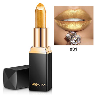 Shiny Metallic Lipstick Pearlescent Color Temperature Change Lipstick Gilt Lipstick - Phosgene