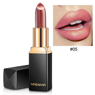 Shiny Metallic Lipstick Pearlescent Color Temperature Change Lipstick Gilt Lipstick - Phosgene