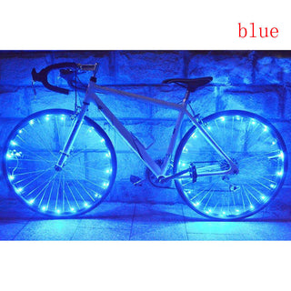 Bicycle Riding Spoke Wheel With Colorful Lights - Phosgene