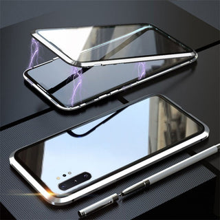 Samsung Note10Pro Mobile Phone Case Double-Sided Magneto Galaxy Note10 Metal All-Inclusive Anti-Fall Protective Cover - Phosgene