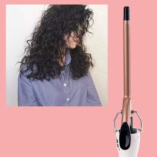 Wool Curling Iron Small Male Short Hair Fan Small Curling Iron Mini Cone Head Water Ripple Electric Curling Iron Female - Phosgene