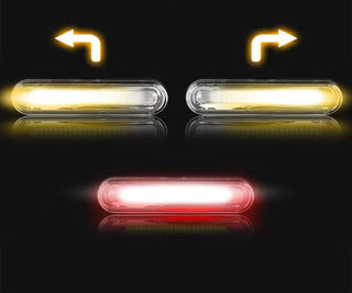 New Product Colorful Taillights Mountain Bike Headlights Usb Charging Road Mountain Bike Night Riding Rechargeable Taillight Set - Phosgene