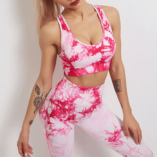 Tie-Dye Yoga Wear Women'S Sports Fitness Suit - Phosgene