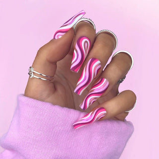 Detachable Artistic Wearable Finished Fake Nails - Phosgene