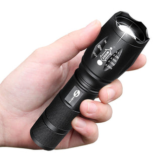 Aluminum Alloy Strong Light Flashlight 18650 Super Bright Outdoor Lighting T6 Flashlight - Phosgene