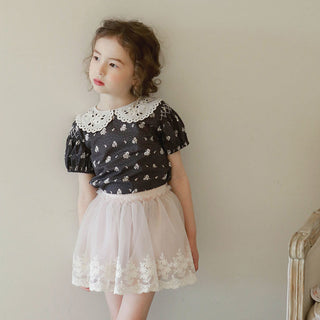 Korean Children's Clothing Children Girls Cute Gauze Skirts - Phosgene