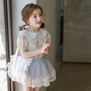 Korean Children's Clothing Children Girls Cute Gauze Skirts - Phosgene