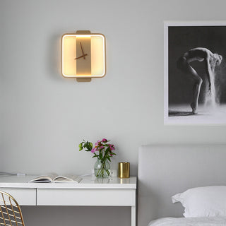 Nordic Wall Lamp Bedroom Bedside Lamp Clock Modeling Lamp - Phosgene