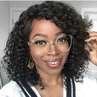 Synthetic Lace Front Wig Africa Small Curly Wig Women's Medium And Long Curly Hair Braided Wigs - Phosgene