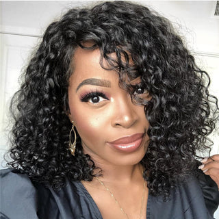 Synthetic Lace Front Wig Africa Small Curly Wig Women's Medium And Long Curly Hair Braided Wigs - Phosgene