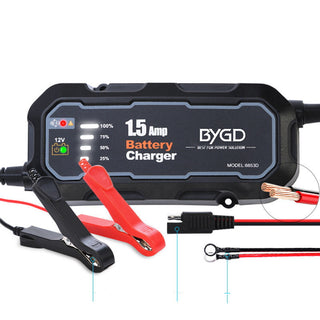 Car And Motorcycle Battery Charger 12V Intelligent Repair Lead-acid Battery Charging 1500mA