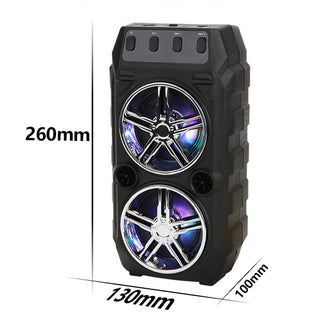 Wireless Bluetooth Speaker Dual Speakers Outdoor Portable Loud Speaker - Phosgene