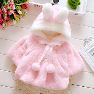 Samantha Rabbit Hood Coat - Phosgene