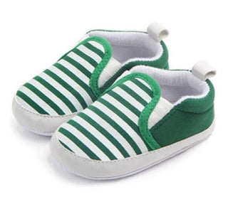 Brand New Pram Newborn Toddler Baby Girls Boys Kids Infant First Walkers Striped Classic Shoes Loafers Casual Soft Shoes - Phosgene