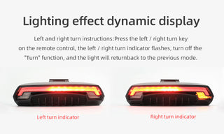 Brake light safety warning laser light bicycle tail light - Phosgene