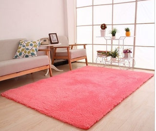 Living Room Rug Area Solid Carpet Fluffy Soft Home Decor White Plush Carpet Bedroom Carpet Kitchen Floor Mats White Rug Tapete - Phosgene