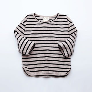 Fashion Striped Print Kids Baby Girls Clothes Cotton Long Sleeve T Shirts For Children Girls Autumn Spring Baby Clothing - Phosgene