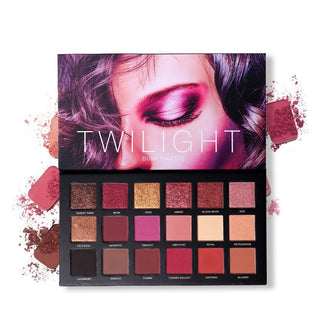 18 Colors Eye Shadow Makeup Palette Matte Shimmer Velvet Pigmented Twilight And Dusk Eyeshadow Powder Make up Cosmetics Set - Phosgene