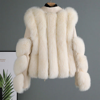 Women's Clothing Imitation Fur Women's Motorcycle Clothing Coat Autumn And Winter Young Coat - Phosgene