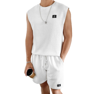 Men's Sport Suit Suit Sleeveless Tank Top Shorts Two-piece Set Phosgene