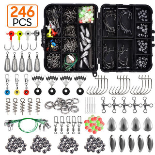 Sea Fishing 246 Pieces Set Box Set Storage Box Full Set Of Fishing Accessories Bait - Phosgene