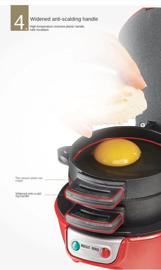 110V Hamburger Maker Sandwich Machine Fried Egg Toaster Phosgene