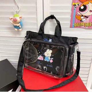 Japanese Cute Large Capacity Jk Crossbody Handbag - Phosgene