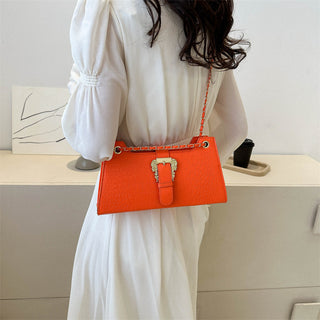 Women's Fashion Simple Chain Fashion Bag Shoulder Bag Casual Trend Crossbody Small Square Bag - Phosgene