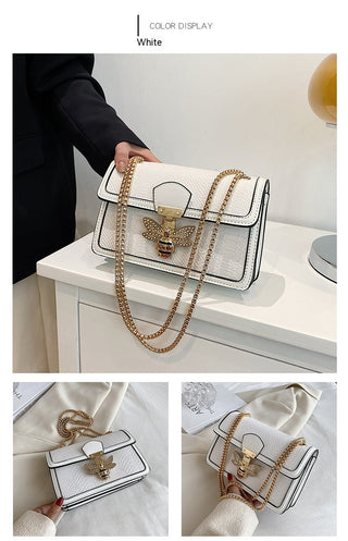 Fashionable Stylish Chain Shoulder Trendy Retro Messenger Bag Phosgene